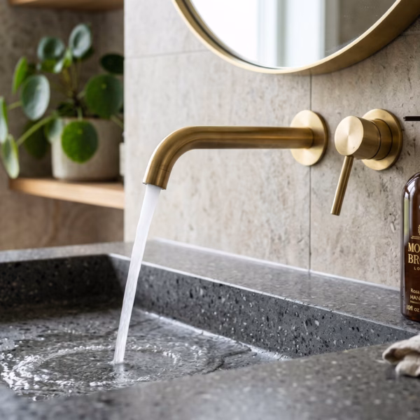 Utilisation du produit Destop entretien canalisation dans une cuisine haut de gamme NOBO.