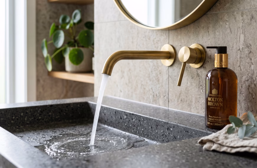 Utilisation du produit Destop entretien canalisation dans une cuisine haut de gamme NOBO.