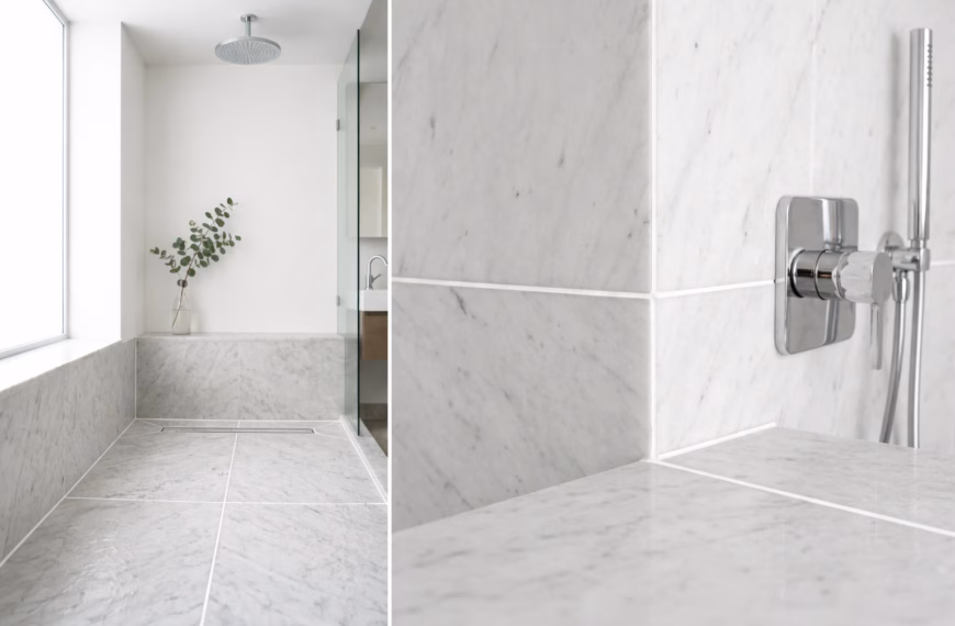 Expert NOBO utilisant une brosse de précision pour enlever la moisissure d'un joint de douche.