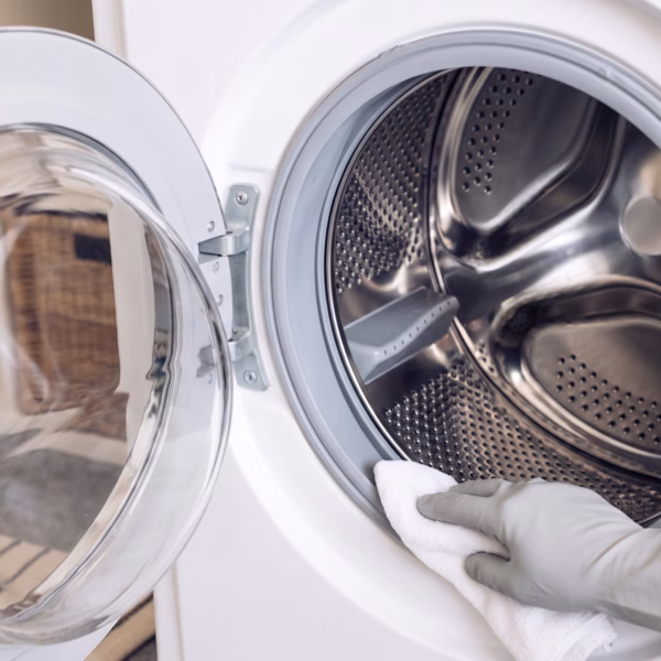Technique professionnelle pour désodoriser machine à laver de luxe - Expertise NOBO.